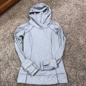 Lululemon Grey Striped Hoodie